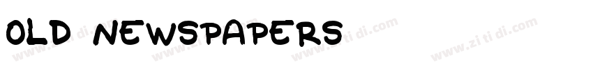 Old Newspapers字体转换